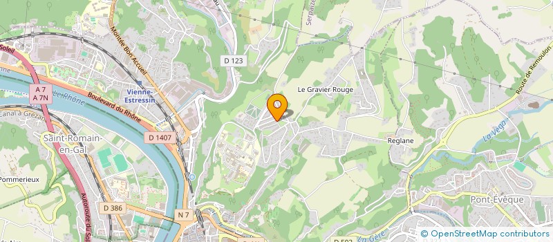 localisation de l'entreprise LES CIMES  VIENNE