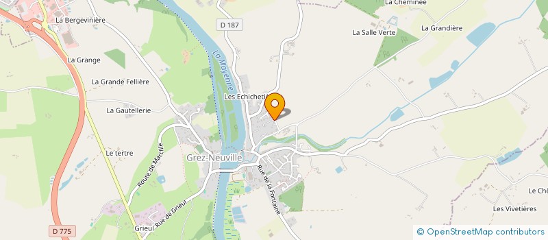 localisation de l'entreprise LES CIMES à GREZ-NEUVILLE