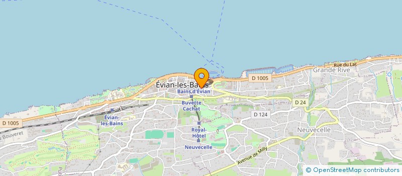 localisation de l'entreprise LES CIMES  EVIAN-LES-BAINS