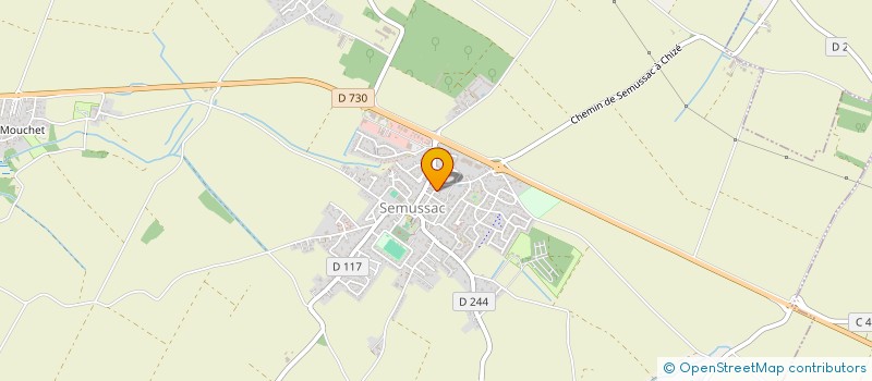 localisation de l'entreprise LES CIMES  SEMUSSAC