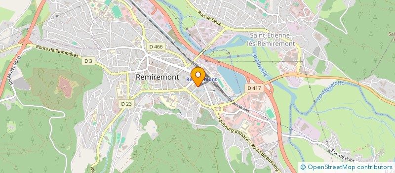 localisation de l'entreprise LES CIMES ARGENTEES  REMIREMONT