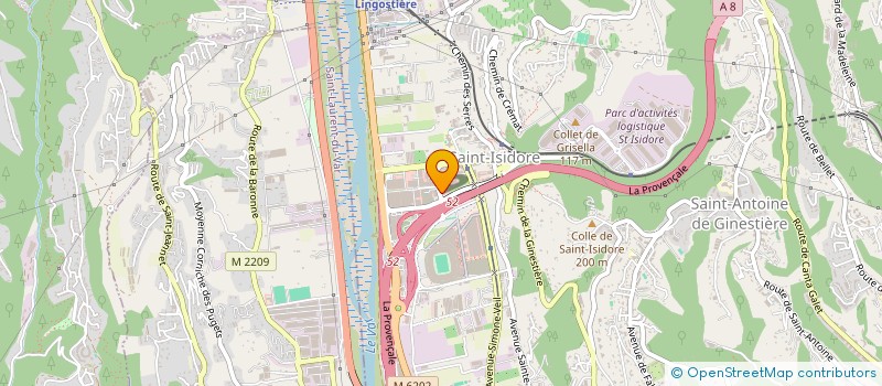 localisation de l'entreprise LES CIMES D'AZUR  NICE