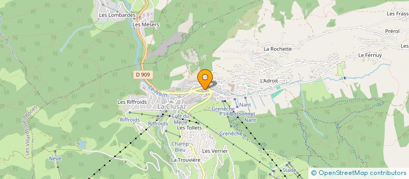 localisation de l'entreprise LES CIMES DE LA CLUSAZ à LA CLUSAZ