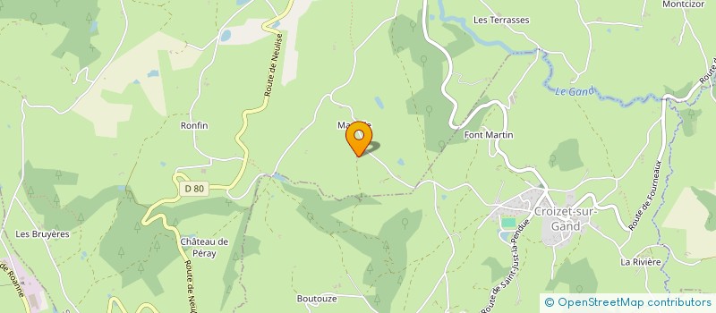 localisation de l'entreprise LES CIMES DE MAROILLE  SAINT-SYMPHORIEN-DE-LAY