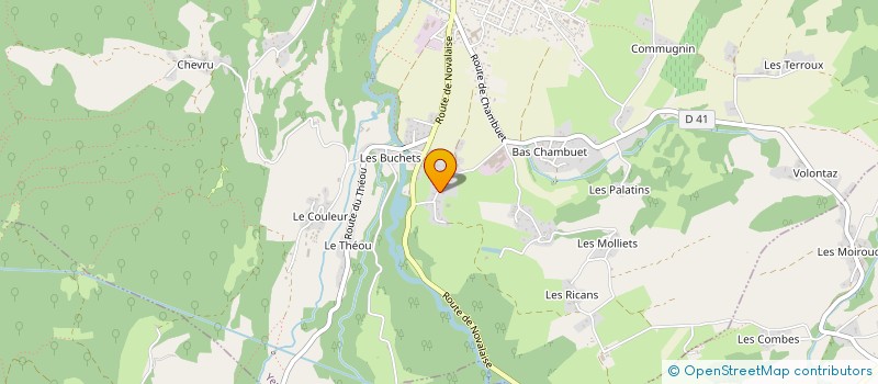 localisation de l'entreprise LES CIMES DU FLON  YENNE