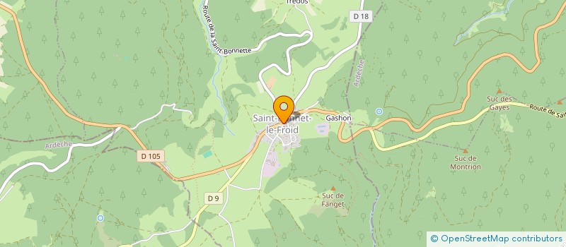localisation de l'entreprise LES CIMES DU SARDIER à SAINT-BONNET-LE-FROID