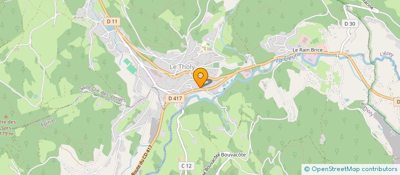 localisation de l'entreprise LES CIMES - LE THOLY  LE THOLY