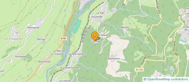 localisation de l'entreprise LES CIMES ROMANET  BOURG-SAINT-MAURICE