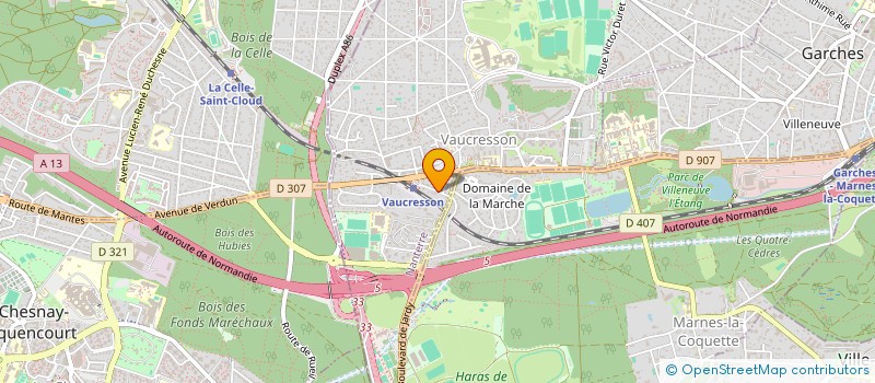 localisation de l'entreprise LES CIMETTES 13  VAUCRESSON