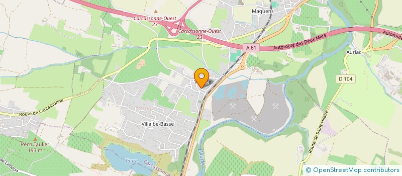 localisation de l'entreprise LES CIN'OCS  CARCASSONNE