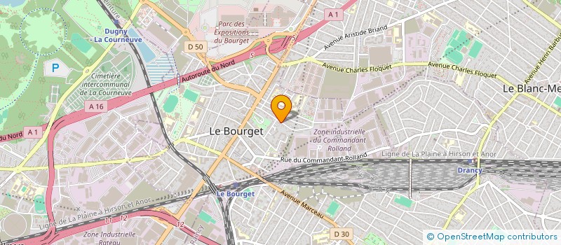 localisation de l'entreprise LES CINEATRES à LE BOURGET