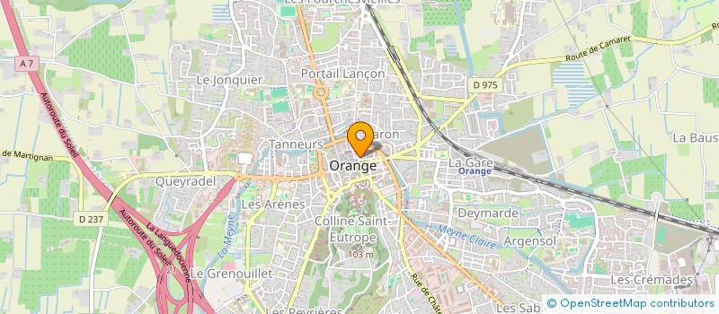 localisation de l'entreprise LES CINEMAS CONCORDE à ORANGE