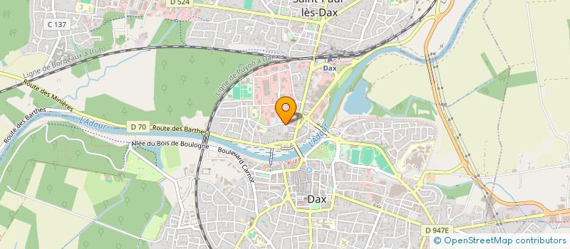 localisation de l'entreprise LES CINEMAS DE MACS  DAX