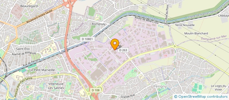 localisation de l'entreprise LES CINEMAS DE MOULINS  PERIGNY