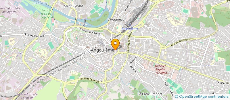 localisation de l'entreprise LES CINEMAS M. G. DESCHAMPS à ANGOULEME