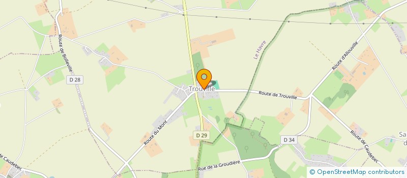 localisation de l'entreprise LES CINGLES DU GUIDON  TROUVILLE