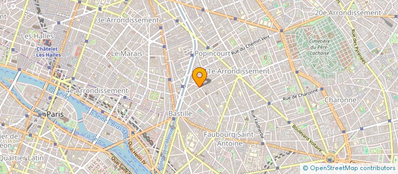 localisation de l'entreprise LES CINQ 8  PARIS