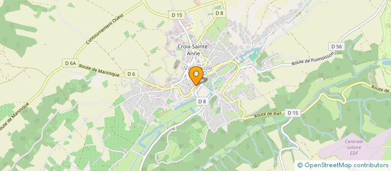 localisation de l'entreprise LES CINQ A à VALENSOLE