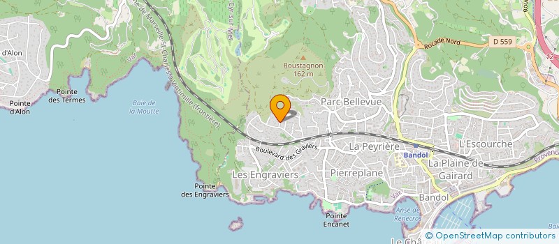 localisation de l'entreprise LES CINQ AIMES  BANDOL