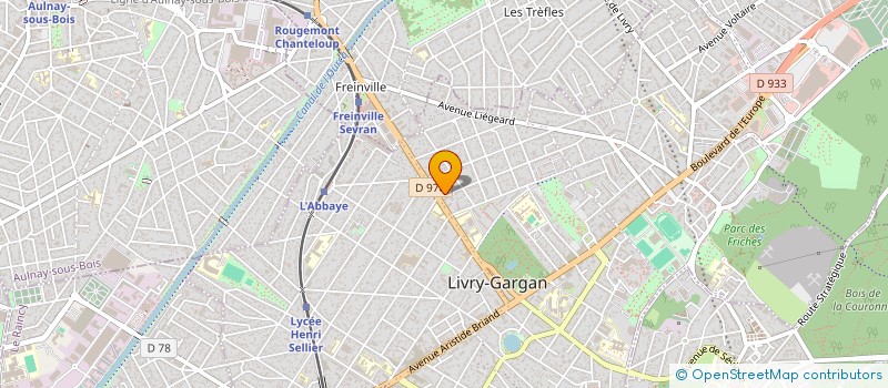 localisation de l'entreprise LES CINQ ASSIETTES ( LES 5 ASSIETTES )  LIVRY-GARGAN