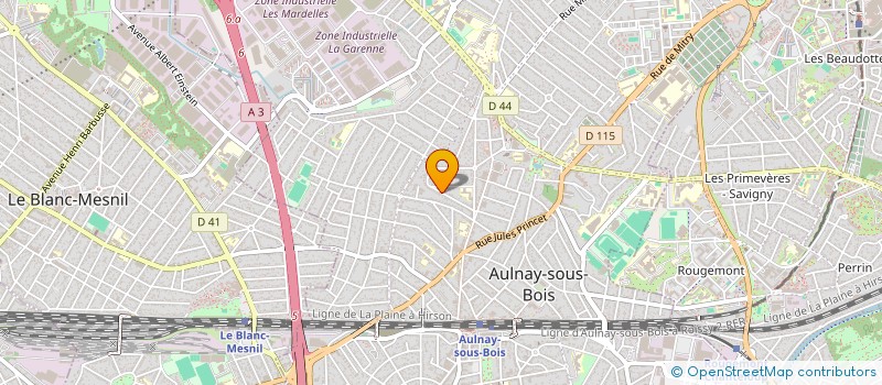 localisation de l'entreprise LES CINQ B SCI à AULNAY-SOUS-BOIS