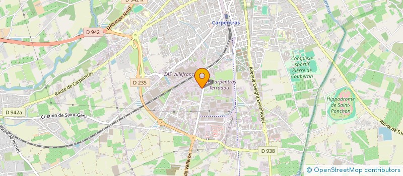 localisation de l'entreprise LES CINQ BONHOMMES  CARPENTRAS