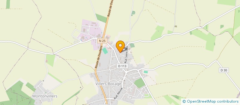 localisation de l'entreprise LES CINQ DU BOCAGE  VILLERS-BOCAGE
