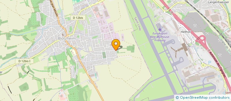 localisation de l'entreprise LES CINQ ECUREUILS  BLOTZHEIM