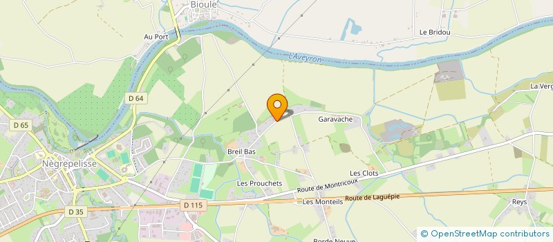 localisation de l'entreprise LES CINQ ELEMENTS CLIMATIQUES  NEGREPELISSE