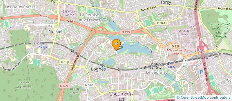 localisation de l'entreprise LES CINQ ETOILES  LOGNES