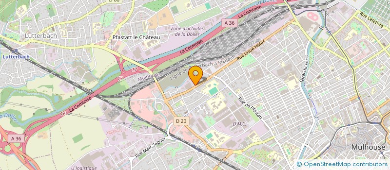 localisation de l'entreprise LES CINQ ETOILES  MULHOUSE