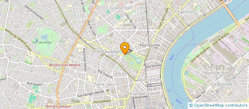 localisation de l'entreprise LES CINQ GARCONS  BORDEAUX