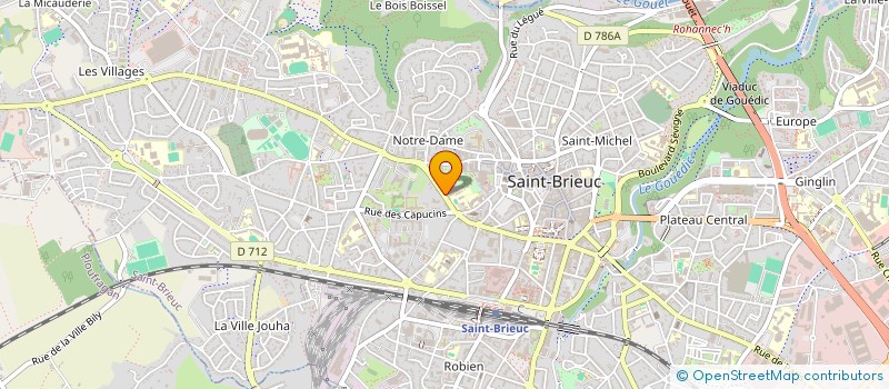 localisation de l'entreprise LES CINQ GOELANDS à SAINT-BRIEUC