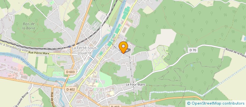 localisation de l'entreprise LES CINQ H  LA FERTE-SOUS-JOUARRE