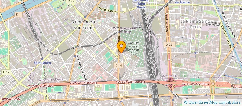 localisation de l'entreprise LES CINQ LOUIS à SAINT-OUEN-SUR-SEINE