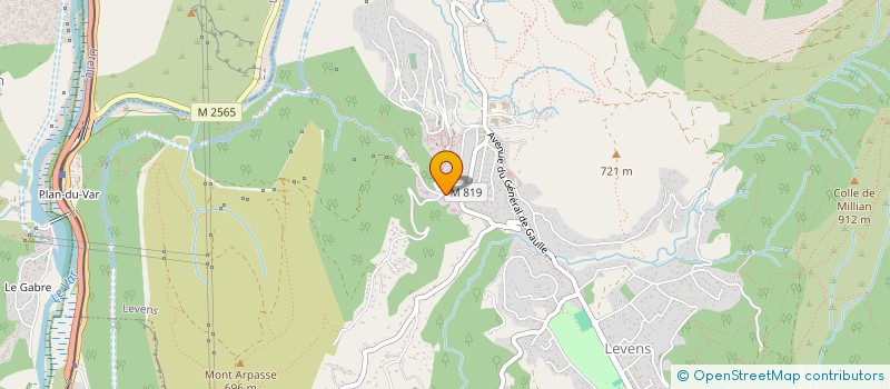 localisation de l'entreprise LES CINQ M  LEVENS