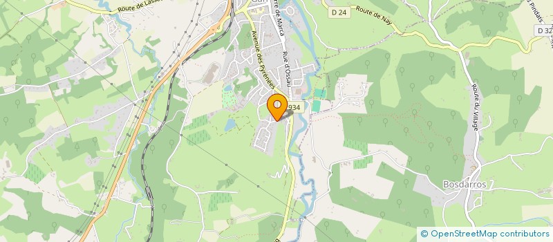 localisation de l'entreprise LES CINQ MONTS  GAN