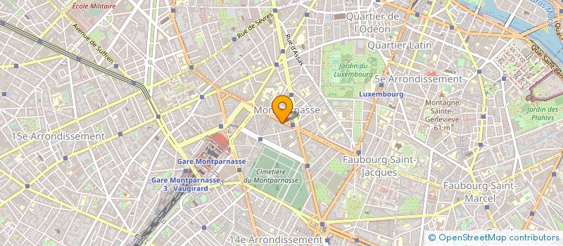 localisation de l'entreprise LES CINQ PARNASSIENS à PARIS