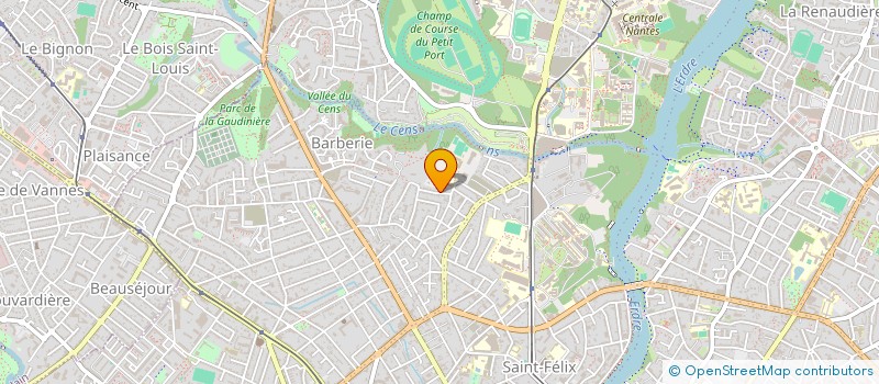 localisation de l'entreprise LES CINQ PARNASSIENS à NANTES