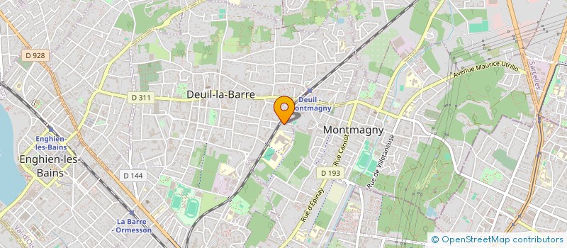 localisation de l'entreprise LES CINQ PLUS  DEUIL-LA-BARRE