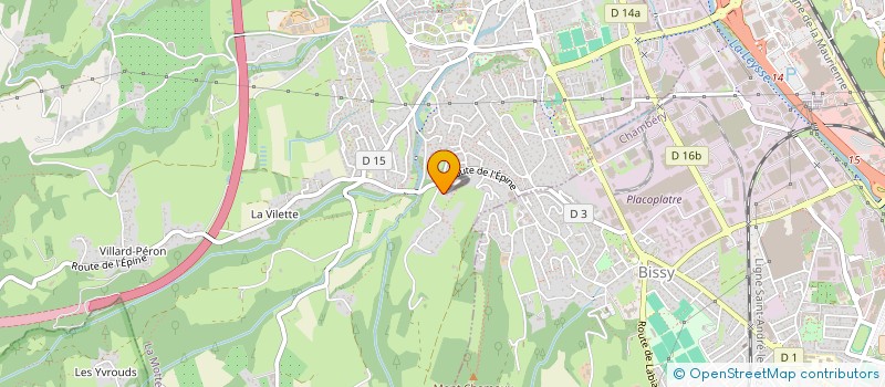 localisation de l'entreprise LES CINQ SENS  LA MOTTE-SERVOLEX