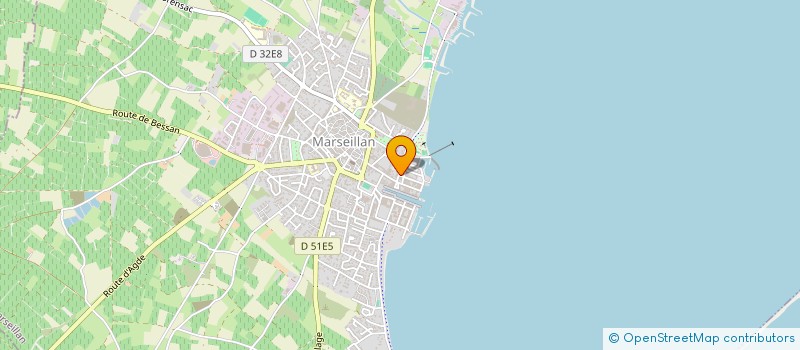 localisation de l'entreprise LES CINQ SENS à MARSEILLAN