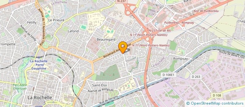 localisation de l'entreprise LES CINQ SENS  LA ROCHELLE