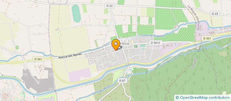 localisation de l'entreprise LES CINQ SOUFFLES  CHARLEVAL