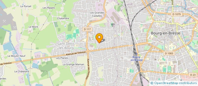 localisation de l'entreprise LES CINQ STERNES à SAINT-DENIS-LES-BOURG