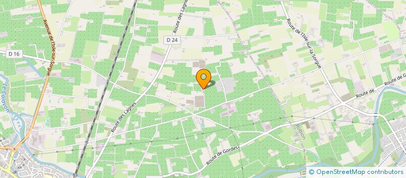 localisation de l'entreprise LES CINQ VERGERS à CAVAILLON