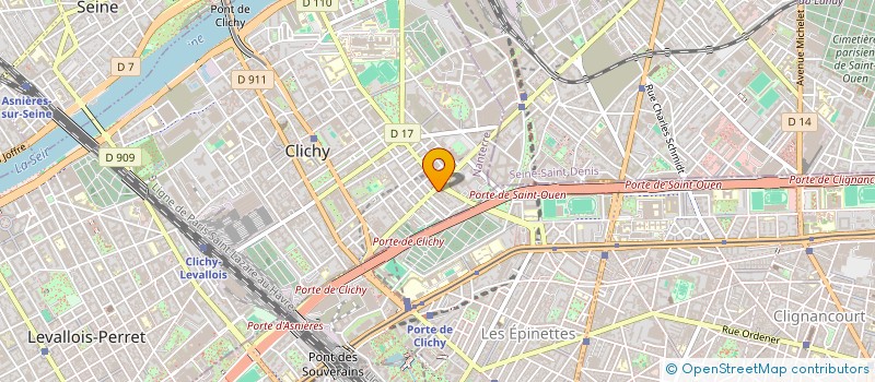localisation de l'entreprise LES CINQCHA à CLICHY