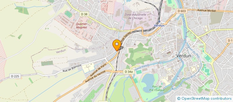 localisation de l'entreprise LES CINTRES à VERDUN