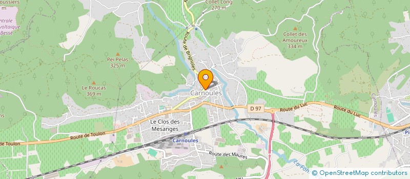 localisation de l'entreprise LES CIRCUIT-COURTEURS à CARNOULES
