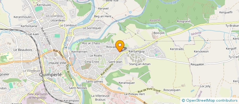 localisation de l'entreprise LES CIRKOPATHES  QUIMPERLE